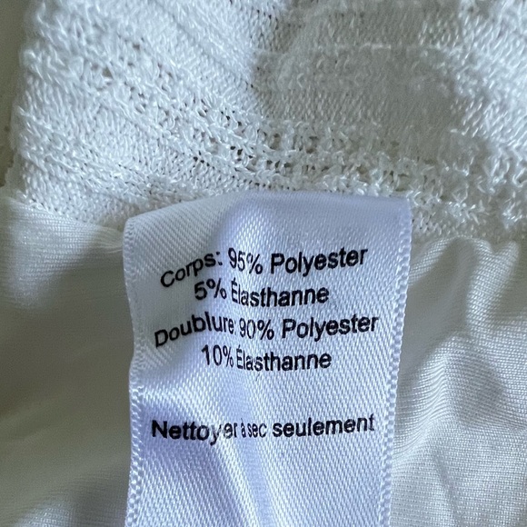 ASTR the Label Tate Bodysuit White Textured Pointelle Size Medium - Picture 10 of 10